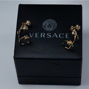 Versace - Gold Tone Medusa Head Ear Jacket / Climber Earrings